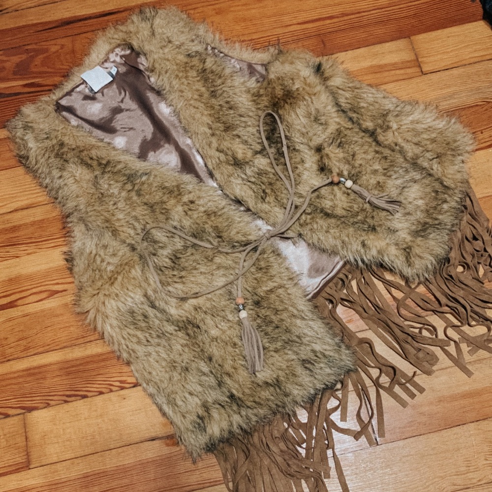 Earthbound Boho Faux Fur Vest